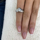Rippples Ring 1.5 ct TCW , Solid Gold 14k