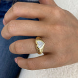 Zyra Ring 1.5 ct TCW , Solid Gold 14k