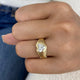 Zyra Ring 1.5 ct TCW , Solid Gold 14k