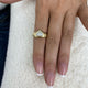 Zyra Ring 1.5 ct TCW , Solid Gold 14k