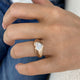 Avyra Ring 1.5 ct TCW , Solid Gold 14k
