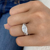 Luxoré Ring 1.5 ct TCW , Solid Gold 14k