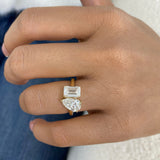Miré Ring 3.1 ct TCW , Solid Gold 14k