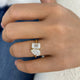 Miré Ring 3.1 ct TCW , Solid Gold 14k