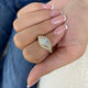 Isola Ring 2.8 ct TCW , Solid Gold 14k