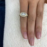 Isola Ring 2.8 ct TCW , Solid Gold 14k