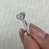 Solitaire with Pave Band