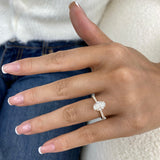 Luxor Ring 1.8 ct TCW , Solid Gold 14k