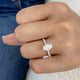 Luxor Ring 1.8 ct TCW , Solid Gold 14k