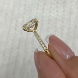 Solitaire with Pave Band