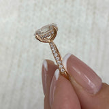 Solitaire with Pave Band