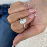 Haloa Ring 2.8 ct TCW , Solid Gold 14k