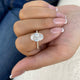 Zénith Ring 3.3 ct TCW , Solid Gold 14k