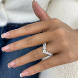 Diamond Band Ring 1.2 ct White Gold