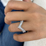 Diamond Band Ring 1.2 ct White Gold