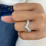 Diamond Band Ring 1.2 ct White Gold