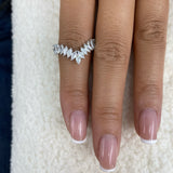 Diamond Band Ring 1.2 ct White Gold