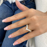 Diamond Band Ring 1.2 ct Yellow Gold