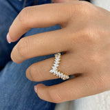 Diamond Band Ring 1.2 ct Yellow Gold