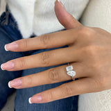 Ravelle Ring 2 ct TCW , Solid Gold 14k