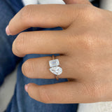 Ravelle Ring 2 ct TCW , Solid Gold 14k