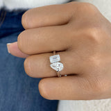 Ravelle Ring 2 ct TCW , Solid Gold 14k