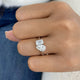 Ravelle Ring 2 ct TCW , Solid Gold 14k