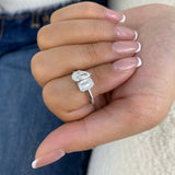 Ravelle Ring 2 ct TCW , Solid Gold 14k