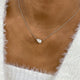 Diamond Pendant Necklace 1.5 ct White Gold