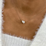 Diamond Pendant Necklace 2 ct Rose Gold