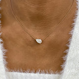 Diamond Pendant Necklace 2 ct Rose Gold