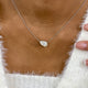 Diamond Pendant Necklace 3 ct White Gold