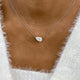 Diamond Pendant Necklace 3 ct White Gold
