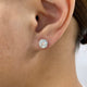 Diamond Stud Earrings 2 ct White Gold