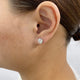 Diamond Stud Earrings 2 ct White Gold