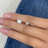 Diamond Stud Earrings 2 ct White Gold