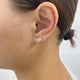 Diamond Stud Earrings 2 ct Rose Gold