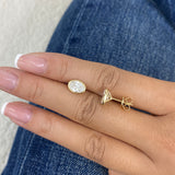 Diamond Stud Earrings 2 ct Yellow Gold