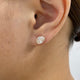 Diamond Stud Earrings 2 ct Rose Gold
