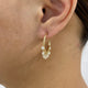 Diamond Hoop Earrings 1.6 ct Yellow Gold