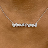 Diamond Pendant Necklace 2.1 ct White Gold