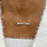 Diamond Pendant Necklace 2.1 ct White Gold