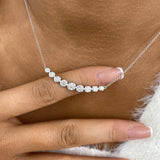 Diamond Pendant Necklace 1.6 ct White Gold