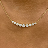 Diamond Pendant Necklace 1.6 ct Yellow Gold