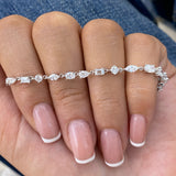 Diamond Tennis Bracelet 2.9 ct White Gold