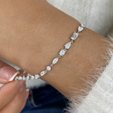 Diamond Tennis Bracelet 2.9 ct White Gold