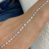 Diamond Tennis Bracelet 2.9 ct White Gold