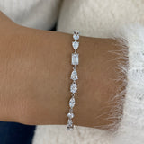 Diamond Tennis Bracelet 2.9 ct White Gold