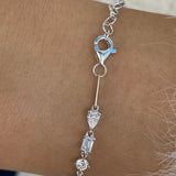 Diamond Tennis Bracelet 2.9 ct White Gold