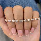 Diamond Tennis Bracelet 2.9 ct Rose Gold